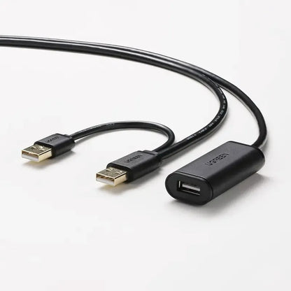 Cable Extensión Usb Hembra 2,0 Amplificador Señal 10m Ugreen Negro