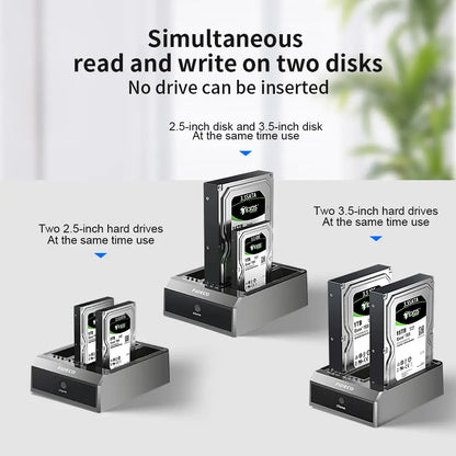 Docking Station 3 Bahias Clonador Ide Sata Hdd Ssd Fideco