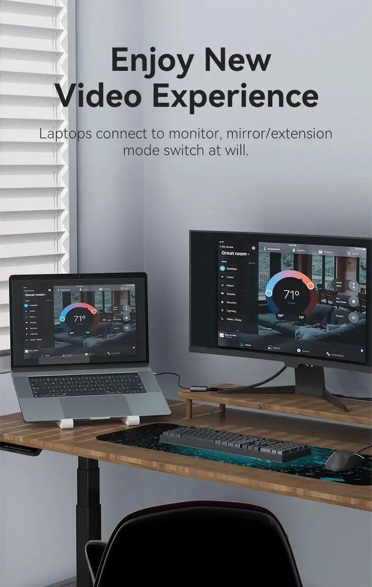 Adaptador Vídeo Usb + Usb C A Hdmi Hembra 1080p 60hz Vention