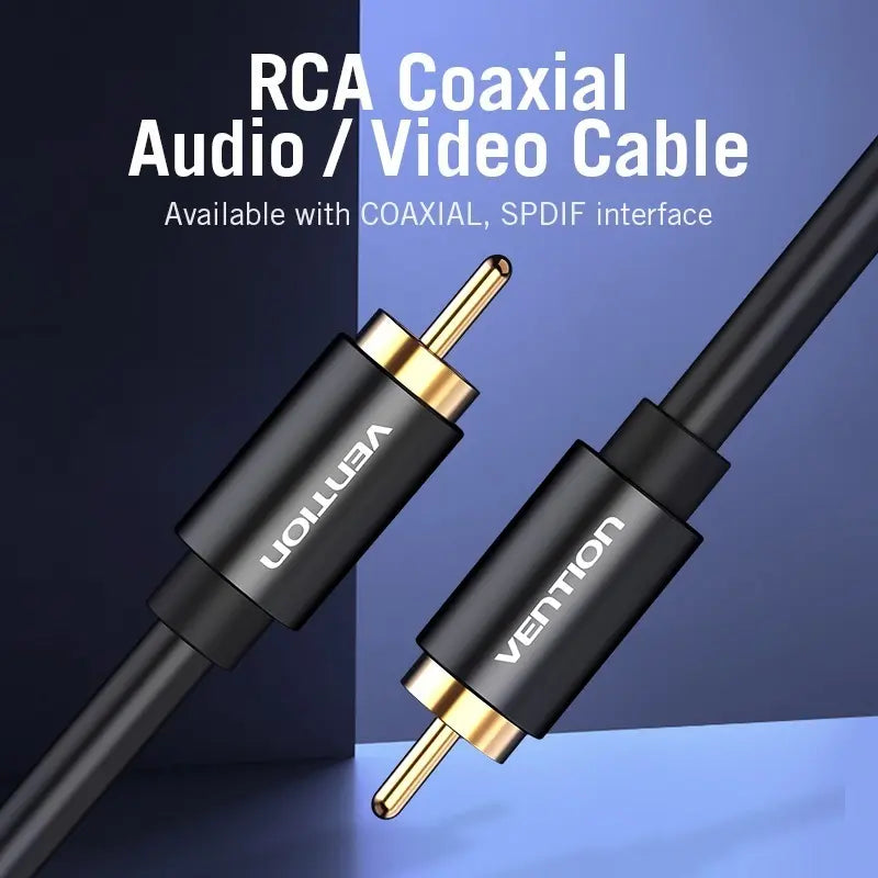 Cable Digital Audio Coaxial Rca De Audio Video 1,5m Vention
