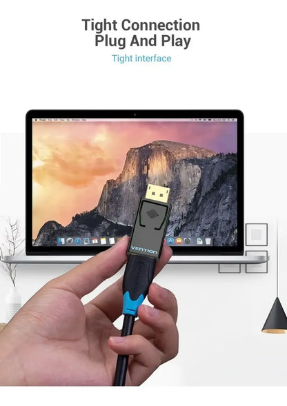 Adaptador Display Port Macho A Hdmi Hembra 1080p Vention - Negro