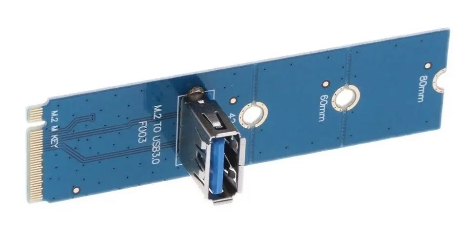 Adaptador Ngff M,2 A Pcie Mineria Riser M2 A Usb3 - Cripto Azul