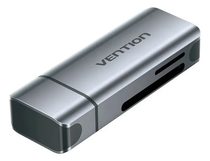 Lectora Tarjeta - 2 En 1 - Usb-c + Usb Sd Tf Dual - Vention
