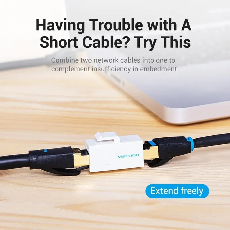 Adaptador Premium 5u Union Cat6 Ficha Rj45 Hembra Utp Vention