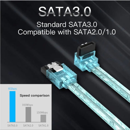 Cable Sata Sata 3,0 Datos Disco Duro Traba Metalica Vention Azul