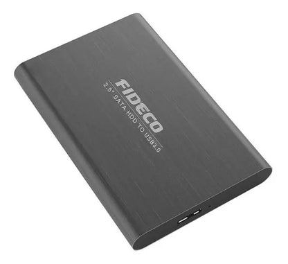 Carry Disk Case Usb 3,0 A Disco Sata 2,5 Hdd Ssd - Fideco Negro