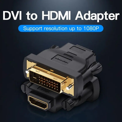 Adaptador Premium Dvi (24+1) Macho A Hdmi Hembra - Vention