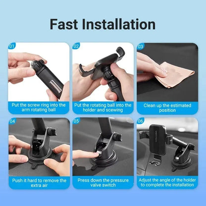 Soporte De Celular Para Auto Con Brazo Y Ventosa Vention