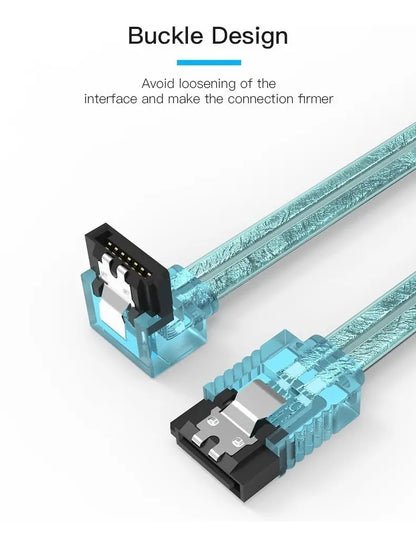 Cable Sata Sata 3,0 Datos Disco Duro Traba Metalica Vention Azul