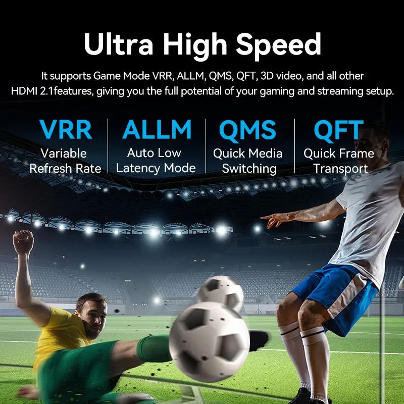 Cable Hdmi 2,1 - 8k 60hz 4k 2k 240hz Hdr Vrr 1 Metro Vention