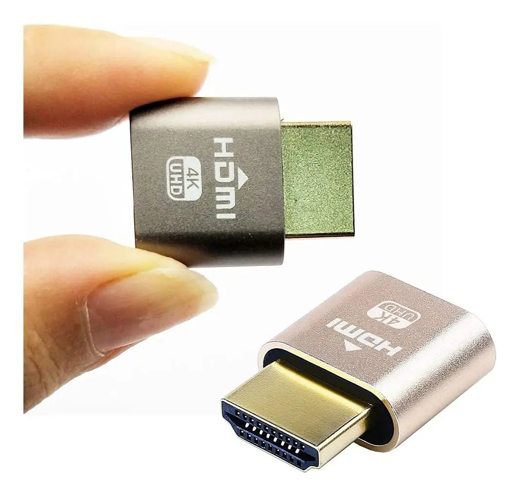 Hdmi Dummy Plug 4k Display Emulador Cripto Minera Rig Evox