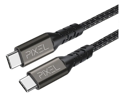 Cable Usb C 3,1 Trenzado 100w 5a 4k Carga Y Datos 1 Metro Negro