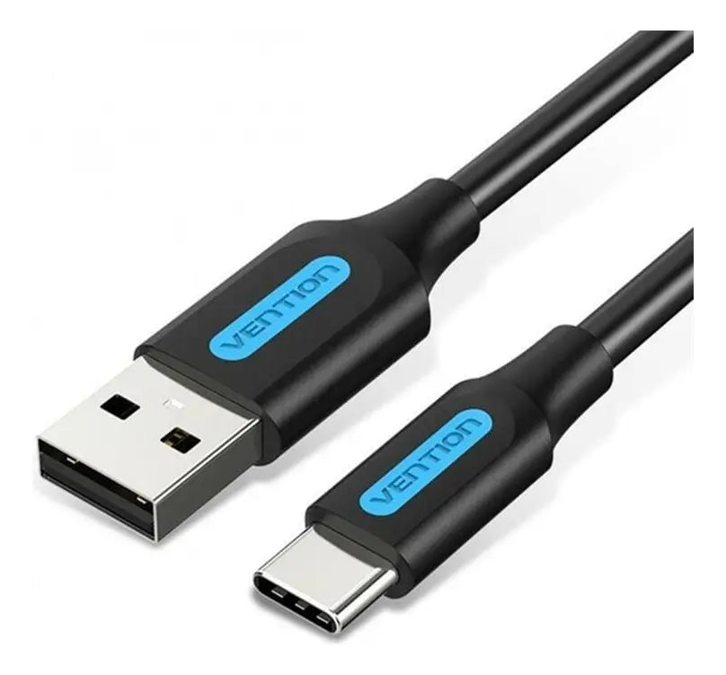 Cable Carga Y Datos Celular Usb-c A Usb 2,0 3a 0,25m Vention Negro