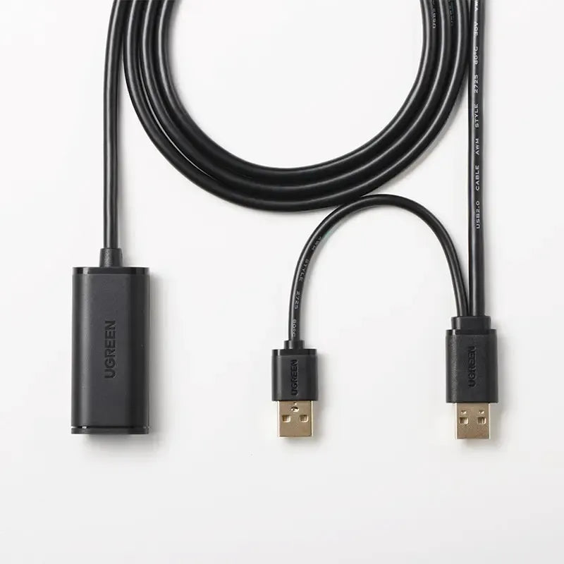 Cable Extensión Usb Hembra 2,0 Amplificador Señal 10m Ugreen Negro