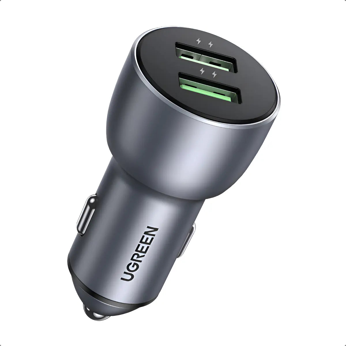 Cargador Auto Doble Puerto Usb Carga Rapida 3,0 36w Ugreen Azul