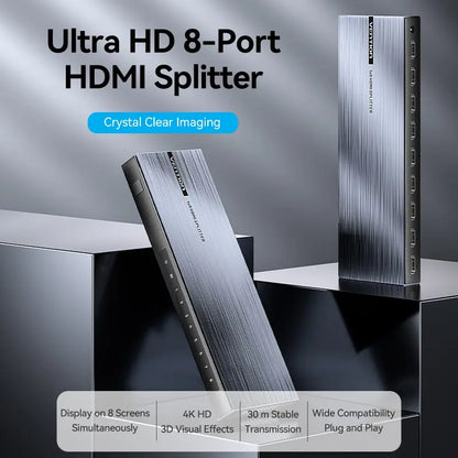 Splitter Hdmi 1x8 Salidas 2k4k Amplificador C/fuente Vention