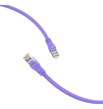 Cable De Red Cat6a Rj45 Sftp Purpura 10gbps 1 Metro Vention