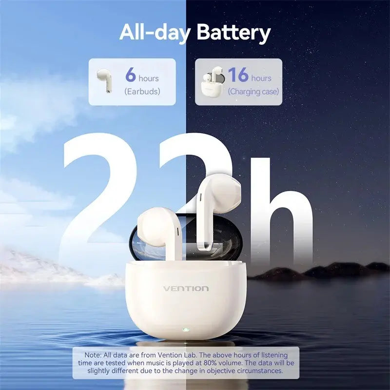 Auriculares Inalambricos Bluetooth 5,3 In-ear Vention Blanco