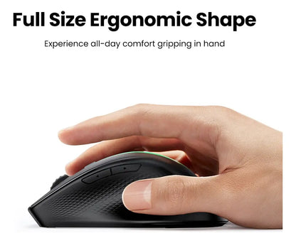 Mouse Inalambrico Bluetooth5,0 Ergonomic Usb 4000dpi Ugreen