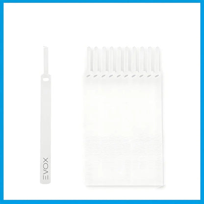 Tira Organizadora De Cables X6 Nylon Autoadhesivo 15cm Evox Negro
