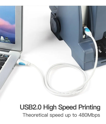 Cable Premium Usb A Usb Tipo B De 5 Metros Impresora Vention Negro