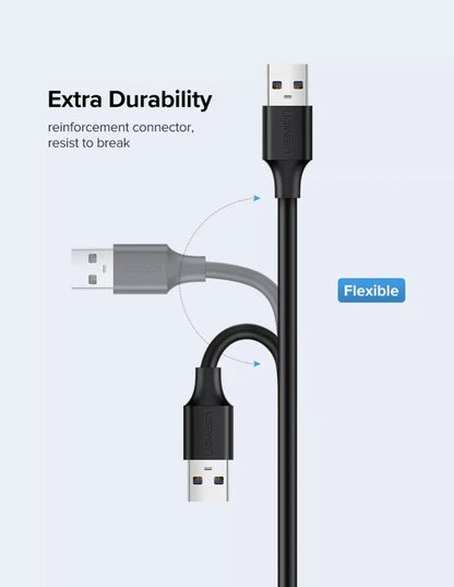 Cable Premium Usb 2,0 Macho A Hembra 2 Metros Ugreen Negro