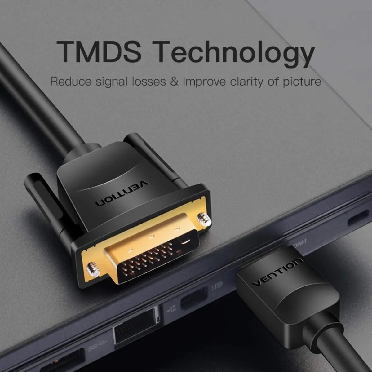 Cable Adaptador Premium Hdmi A Dvi (24+1) 2 Metros - Vention
