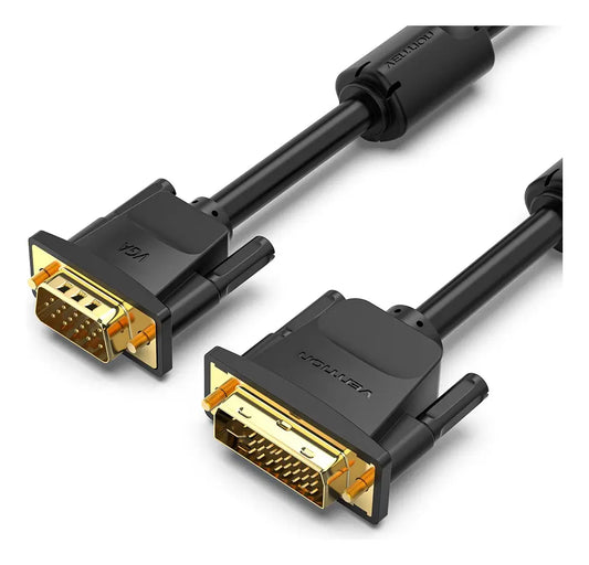 Cable De Video Dvi 24 + 5 A Vga Hd 1080 1 Mt Vention
