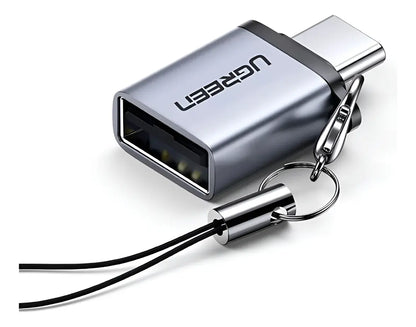 Adaptador Otg Usb C 3,1 A Usb 3,0 Dato Thunderbolt 3 Ugreen Gray