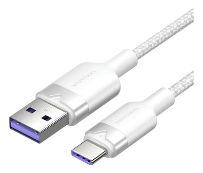 Cable Usb A Usb C 6a 480 Mbps Datos Carga 2m Blanco Vention