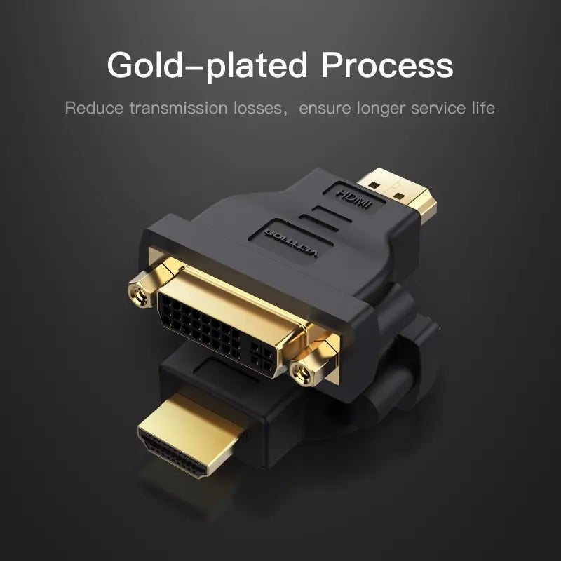 Adaptador Bidireccional Hdmi Macho A Dvi Hembra Vention