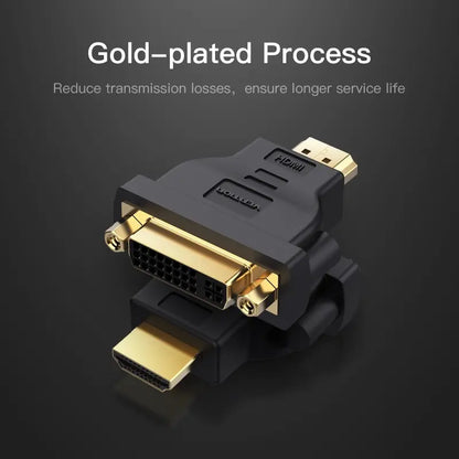 Adaptador Bidireccional Hdmi Macho A Dvi Hembra Vention