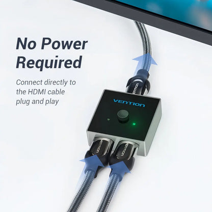 Splitter Premium Switch Bidireccional Hdmi 2 A 1 - Vention