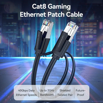 Cable De Red Cat8 Patch Cord Sftp 1,5 Metros 2000mhz Vention