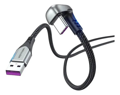 Cable Carga Rapida - 180° - Usb-c 2,0 - 5a - 66w 2m Vention