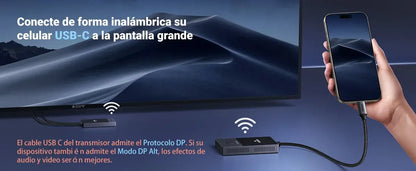 Transmisor Receptor Inalambrico Usb C Hdmi 1080p 30m Ugreen Negro