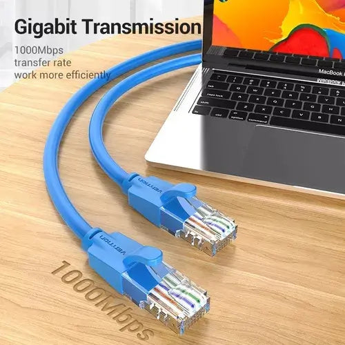 Cable De Red Cat6 Patch Cord Utp 1 Metros Gigabit Vention