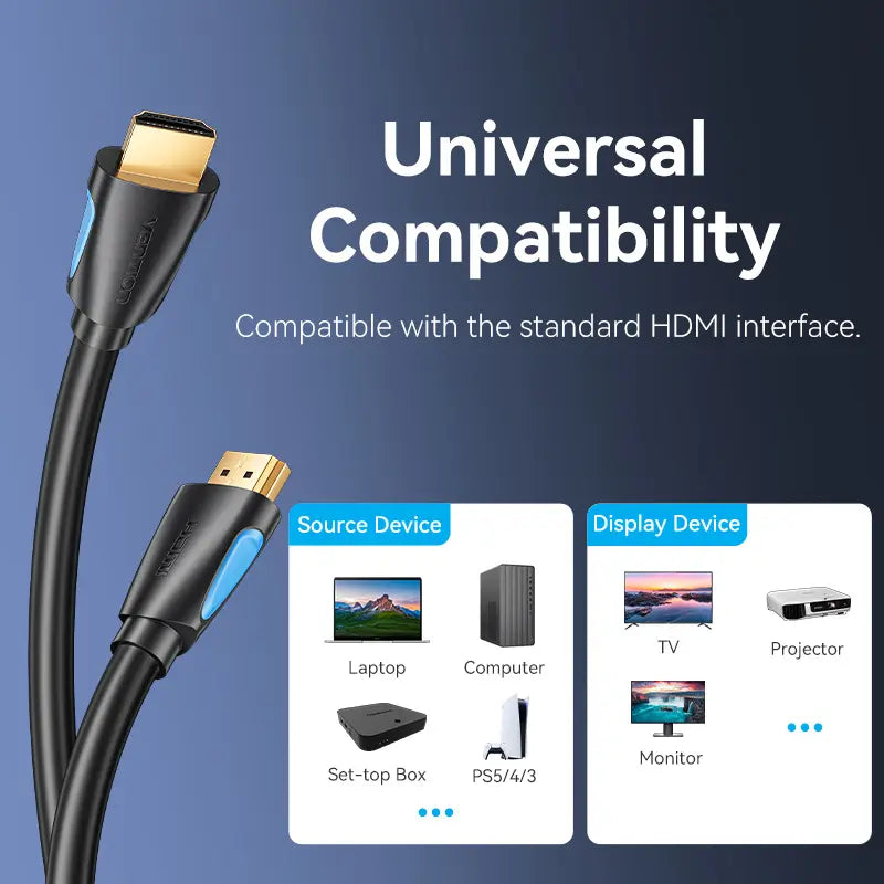 Cable Hdmi 2,0 Premium Cert 4k 1mts 10 Gbps 50/60 Vention