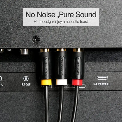 Cable Rca Av Premium Audio Y Video 3x3 2 Metros Vention