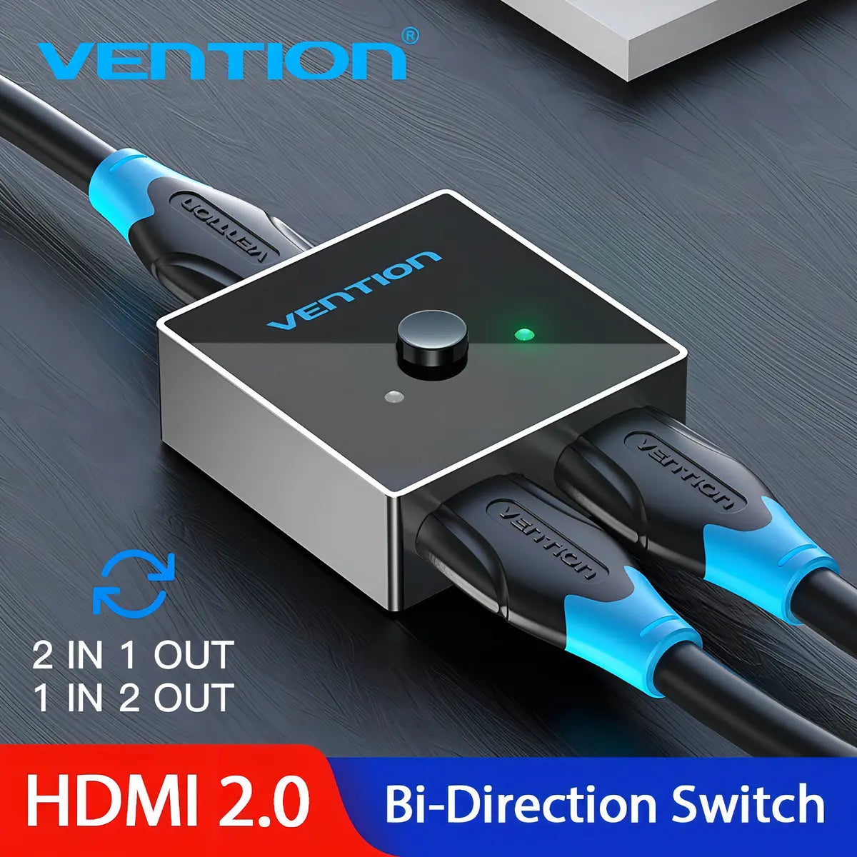 Splitter Premium Switch Bidireccional Hdmi 2 A 1 - Vention