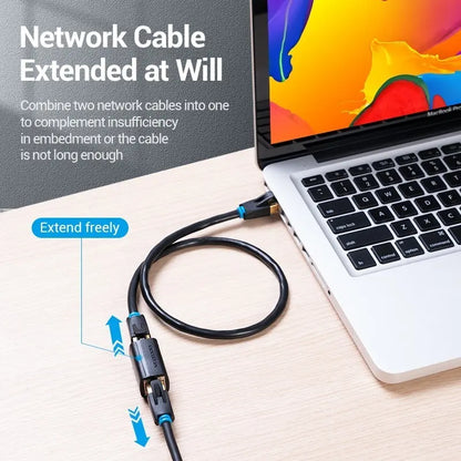 Adaptador Union Ficha Rj45 Hembra Hembra Cable Red Vention
