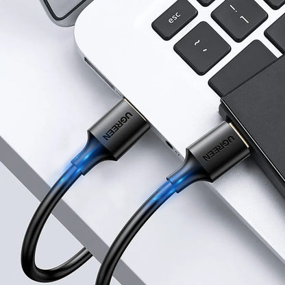 Cable Usb 2,0 Premium Macho A Macho 1,5m Carga Y Dato Ugreen Negro