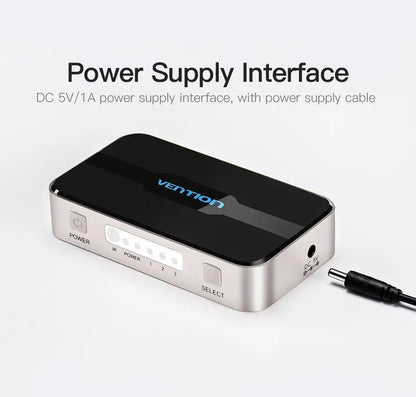 Switch Hdmi 3 In 1 Out Switcher 4k 30hz 10 Gbps Vention