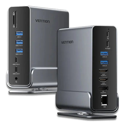 Docking Station 15 En 1 Usb C Hdmi Usb Dp Rj45 Sd/tf Vention