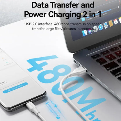 Cable Usb A Usb-c 3a 480mbps Datos Y Carga 1m Vention Negro