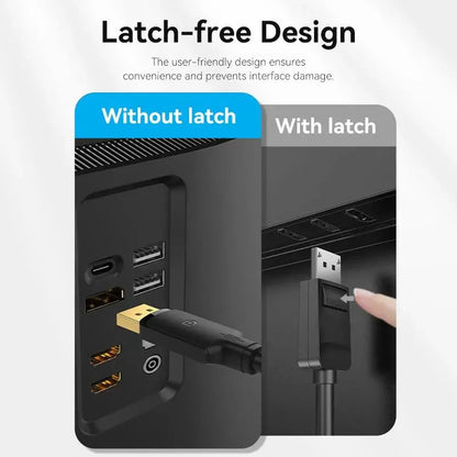 Cable Display Port 4k 60hz G-sync Freesync 5 Metros Vention