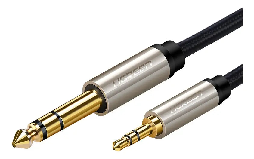 Cable De Audio Stereo Aux 3,5 A 6,5 Macho Gris 1m Ugreen