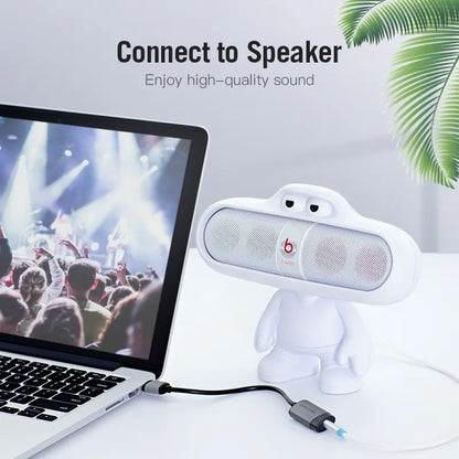 Adaptador Tarjeta Sonido Externo Usb Audio Microfono Vention