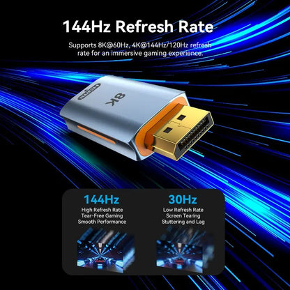 Adaptador Ultra 8k Display Port Macho A Hdmi Hembra Vention