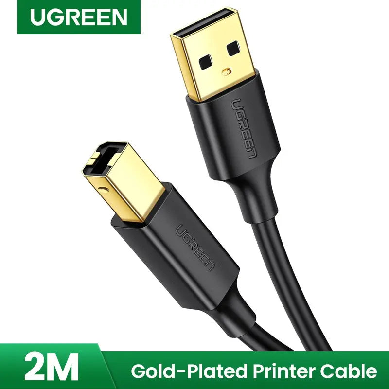 Cable Para Impresora Usb A Usb Tipo B 5m Blindado Ugreen Negro